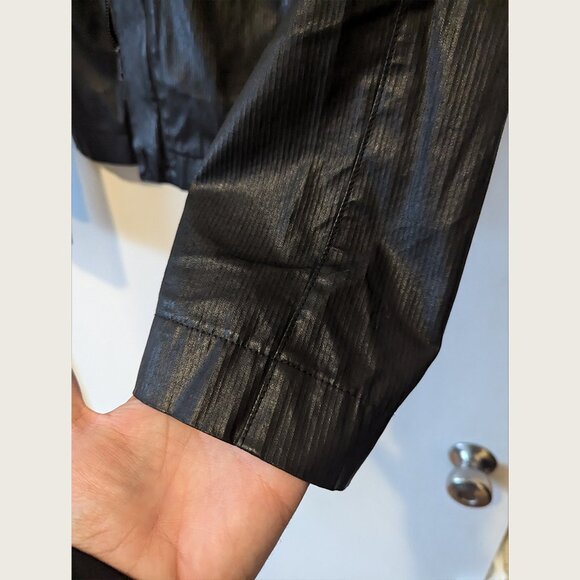 PHILIPPE DUBUC - Waxed cotton biker jacket - Sz 42 - Picture 6 of 11